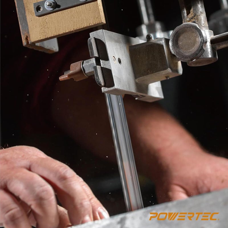 POWERTEC مجموعة شفرات منشار الشريط بطول 59-1/2 بوصة لقطع الخشب والمعادن غير الحديدية، شفرات منشار الشريط لـ Wen 3959، Craftsman، Porter-Cable، Ryobi، Delta، B&D و Skil 9" منشار شريط، عبوة 2 (13701) - Image 5